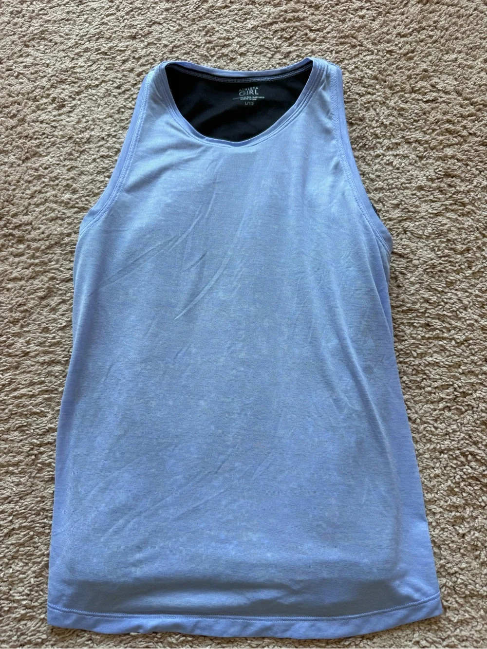 Athleta Girl 2-in-1 Lavender Tank Top | Size L (12)